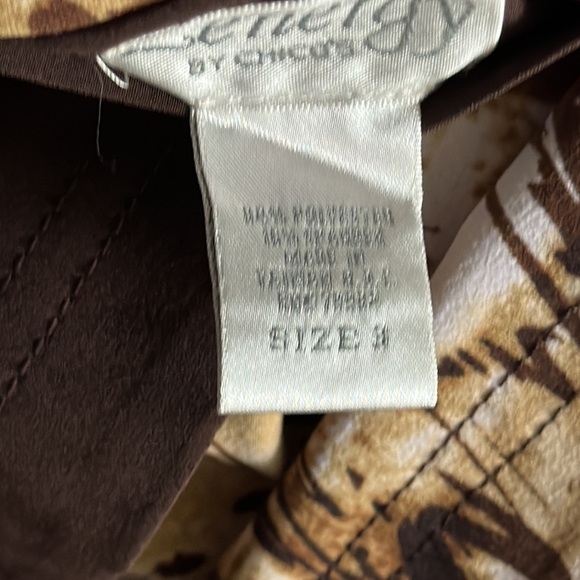 Chico's Vest Reversible animal print brown tones size 3 or size 16 - Picture 13 of 13